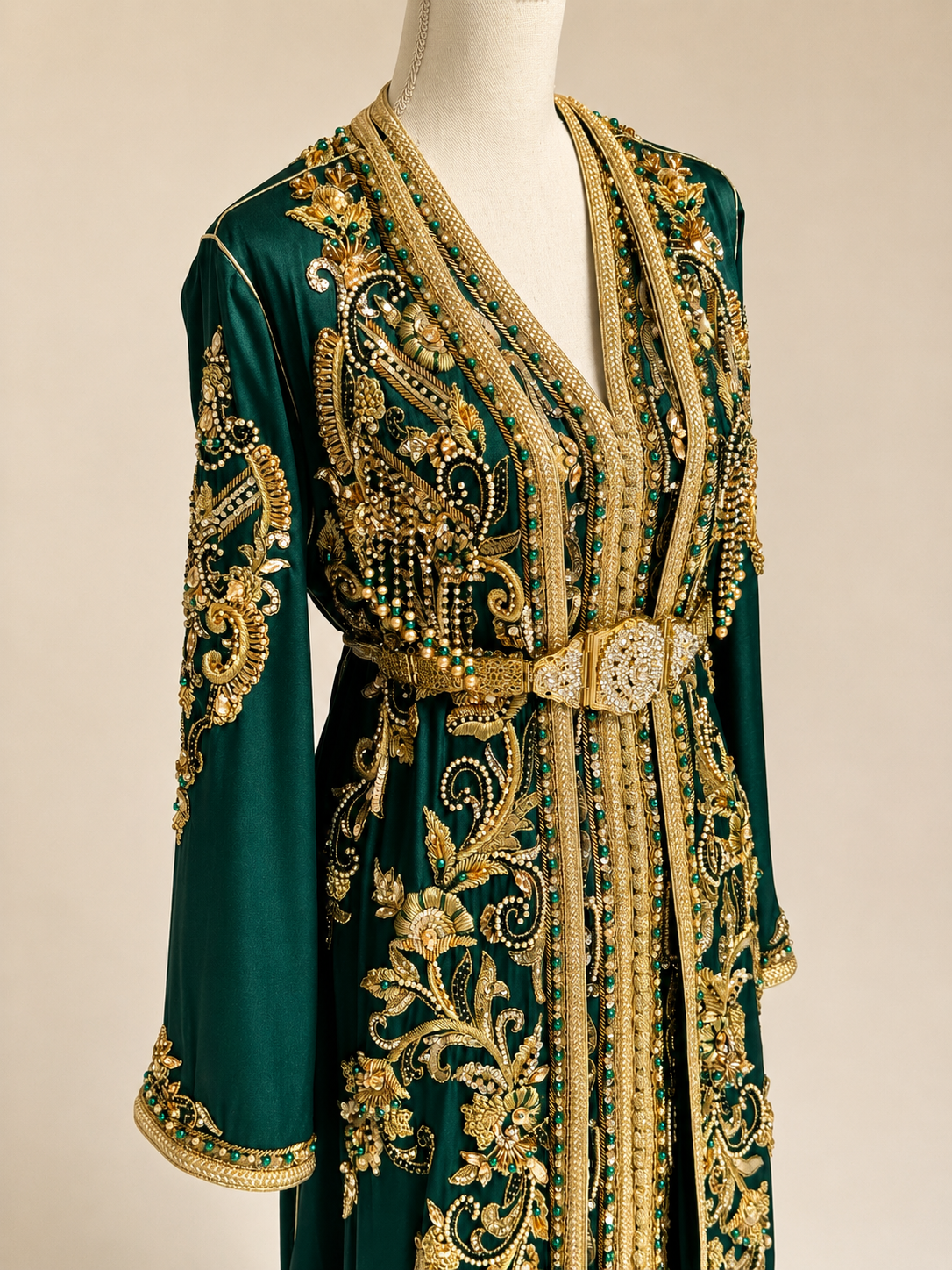 Takchita Sur — Emerald Green & Gold