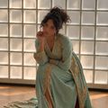 Jasmine Takchita — Aqua Green & Gold